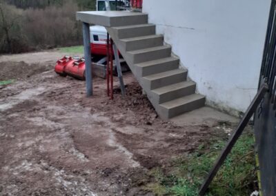 escalier en béton